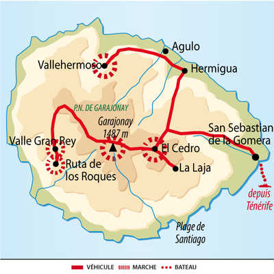 Carte du circuit BGOMLIB aux Canaries