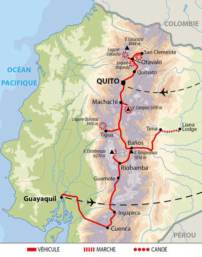 Carte du Tour de l'Equateur authentique