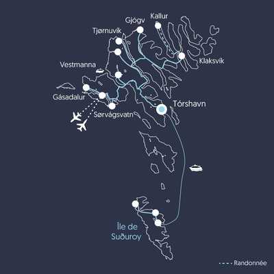 Carte EFEROD Îles Féroé