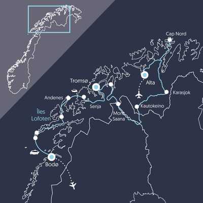 Carte ENOL Norvège