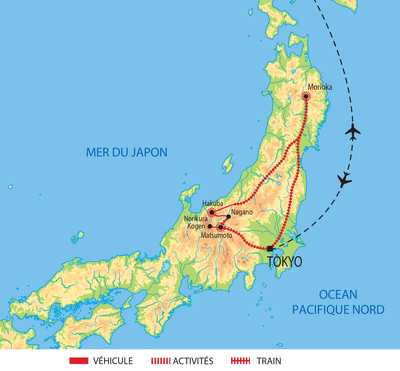 Carte itinéraire circuit AJAPMAT 2026