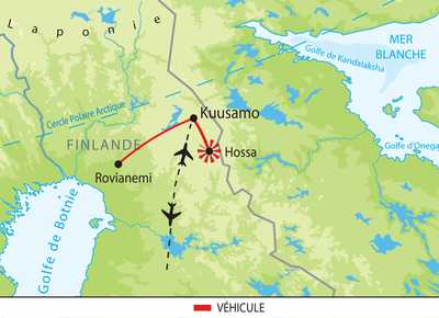 Carte itinéraire circuit EFIFAM2 Finlande