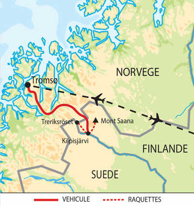 Carte itinéraire circuit EFINA11 Finlande