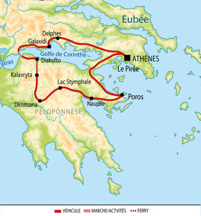 Carte itinéraire circuit EGPFAM 2026