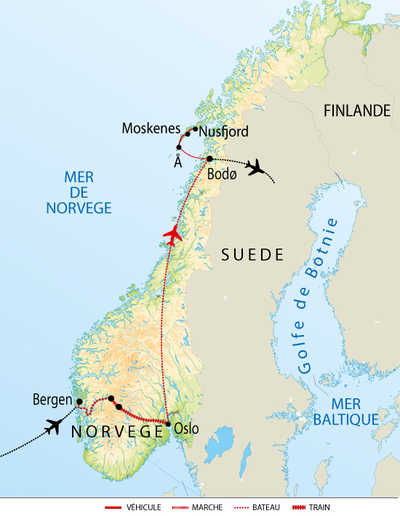 Carte itinéraire circuit ENORS 2026