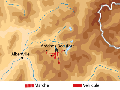 Carte itinéraire circuit FBEAUF1
