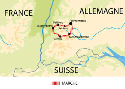 Carte itinéraire circuit liberté EALFORLIB Allemagne