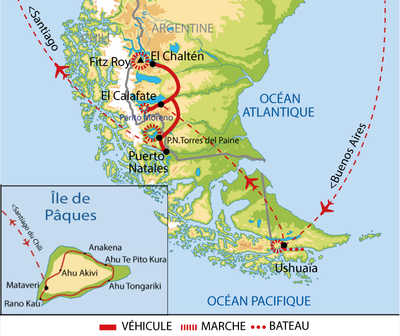 Carte itinéraire circuit UAPCIDP 2026