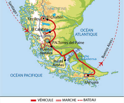 Carte itinéraire circuit UAPTREK 2026