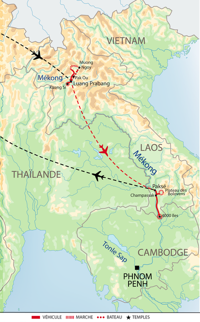 Carte Laos ALADEC