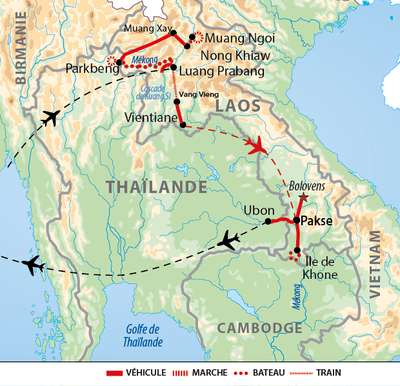 Carte Laos