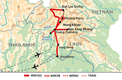 Carte Laos