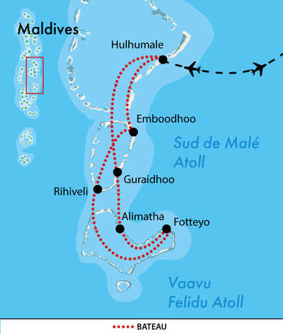 Carte Maldive Malé