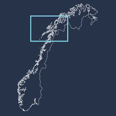 Carte Norvège Senja et Lofoten