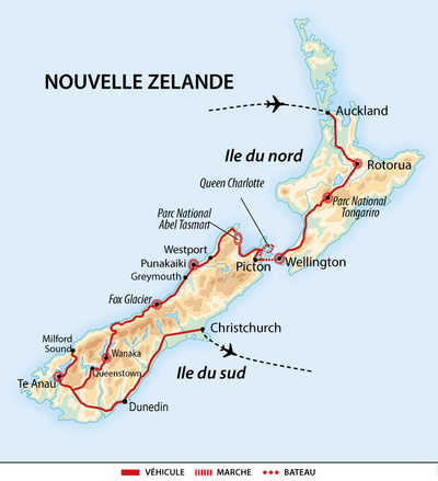 Carte Nouvelle-Zélande OZC19IND