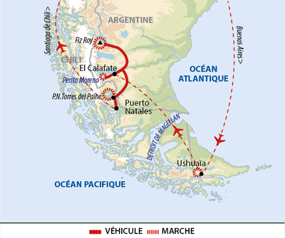Carte Patagonie
