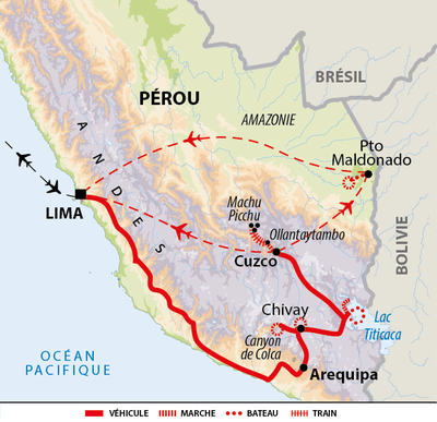 Carte Pérou