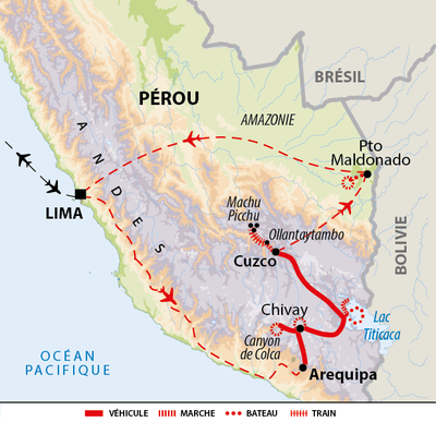 Carte Pérou