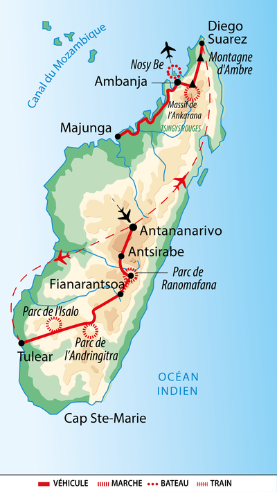 Carte QMADGD avec Atalante Madagascar du Nord au Sud