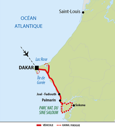 Carte Sénégal