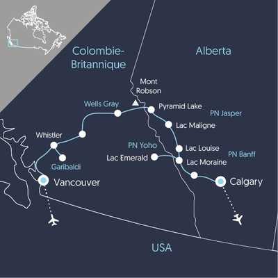 Carte UCAW2 Canada