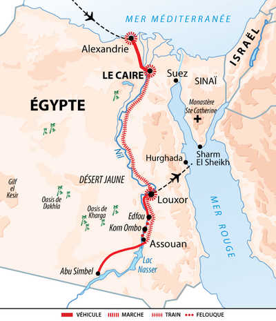 Carte Voyage Egypte Individuel