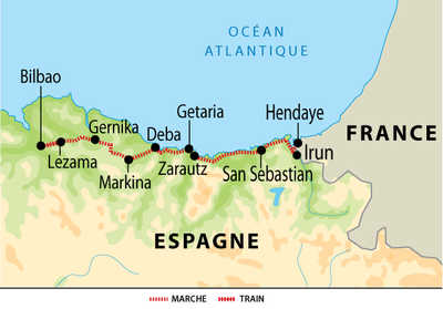 Carte voyage Espagne Bilbao Liberte