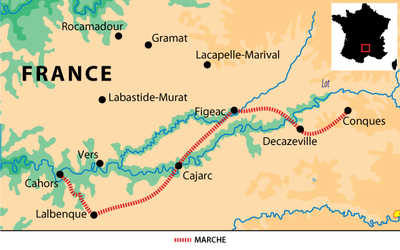 Carte voyage France Massif Central Occitanie Liberte