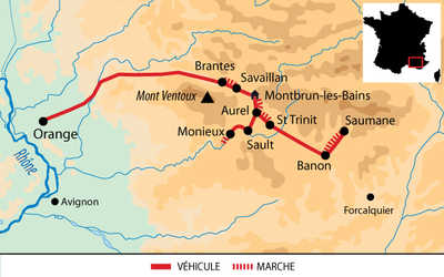 Carte Voyage France Provence Lavande