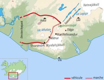 Carte Voyage Islande