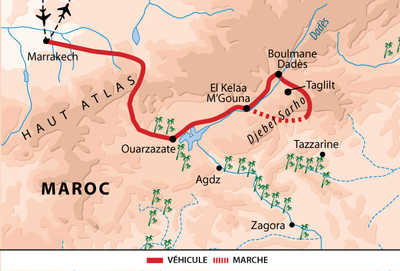 Carte Voyage Maroc Djebel Saghro
