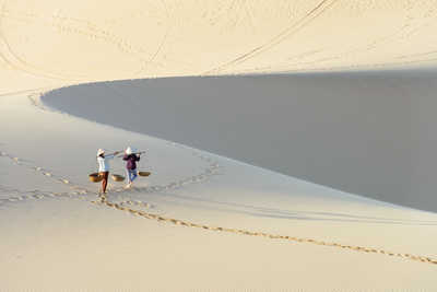 Dune de sable blanc à Mui Ne