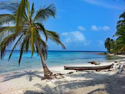 Plage de Caraïbes sur les Islas del Rosario, îles du Rosaire, Colombie