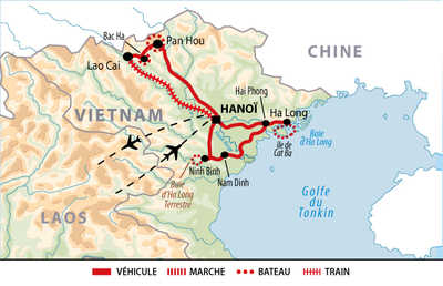 Itinéraire de l’essentiel du Nord Vietnam et Haut Tonkin