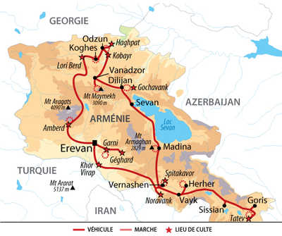 Itinéraire de randonnées aux portes du Caucase