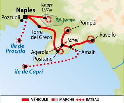 Itinéraire du voyage Naples et ses îles