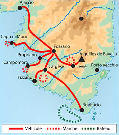 Itinéraire en Corse du sud