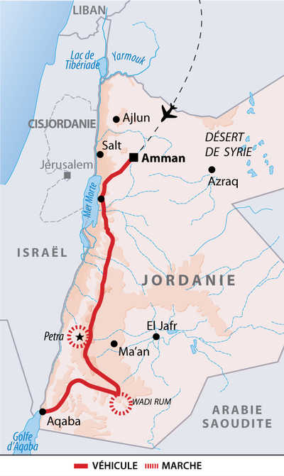 Itinéraires des aventures en famille en Jordanie