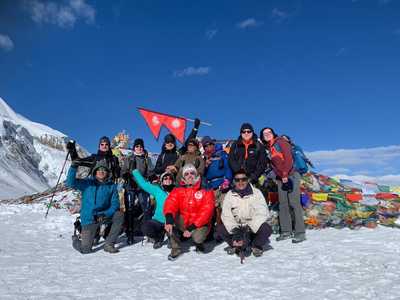 Petit Groupe au col du Thorong