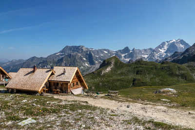 Refuge dans le Massif de la Vanoise, Pralognan-la-Vanoise, Savoie, Alpes du Nord