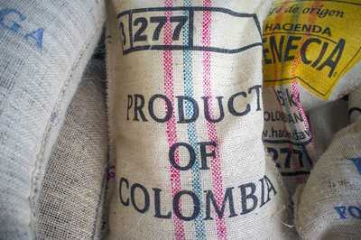 Sac de café colombien