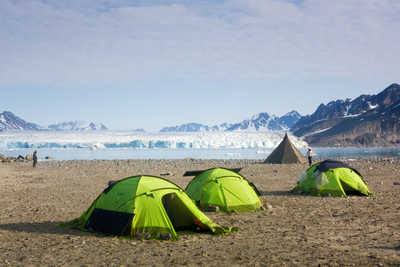 Camp au Nord du Spitzberg, Svalbard - © Roche Sébastien Camp au Nord du Spitzberg, Svalbard