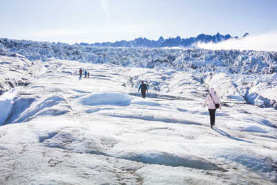 Randonnée sur le glacier de Monaco, Svalbard - © Roche Sébastien Randonnée sur glacier, Arctique, Svalbard