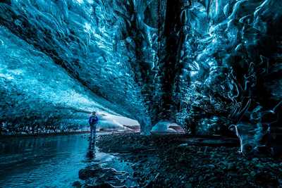 Visite d'une grotte de glace - © Glacier Guides E. O. Matthiasson Grotte de glace en Islande
