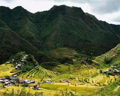 ancien amphithéâtre des rizières en terrasses de Banaue, Province des Montagnes, Philippines