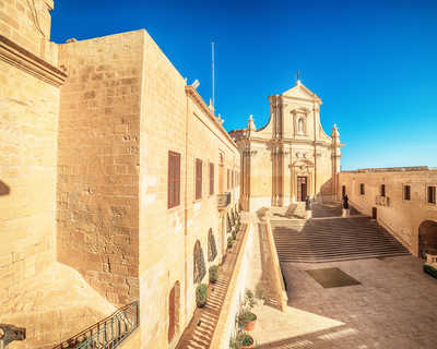 Cathédrale de l'Assomption à Victoria, île de Gozo, Malte
