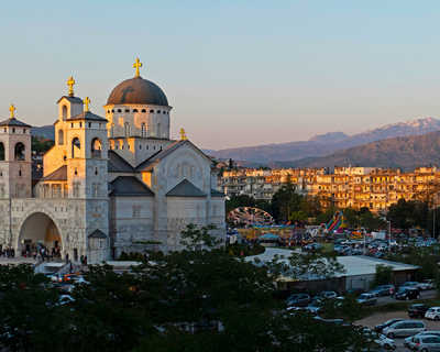 Cathédrale de Podgorica la capitale du Monténégro