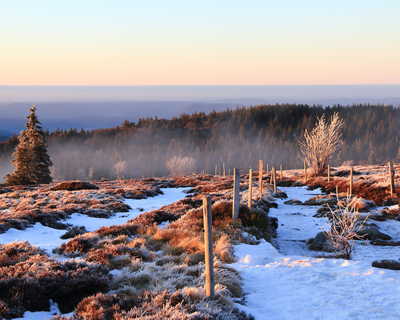 Le Gazon du Faing dans les Vosges en hiver