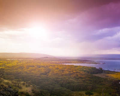 Panorama du lac Naivasha au Kenya, Nakuru
