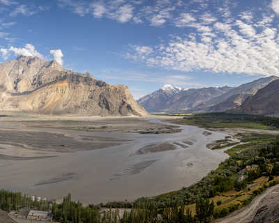 rivière Shigar au Pakistan